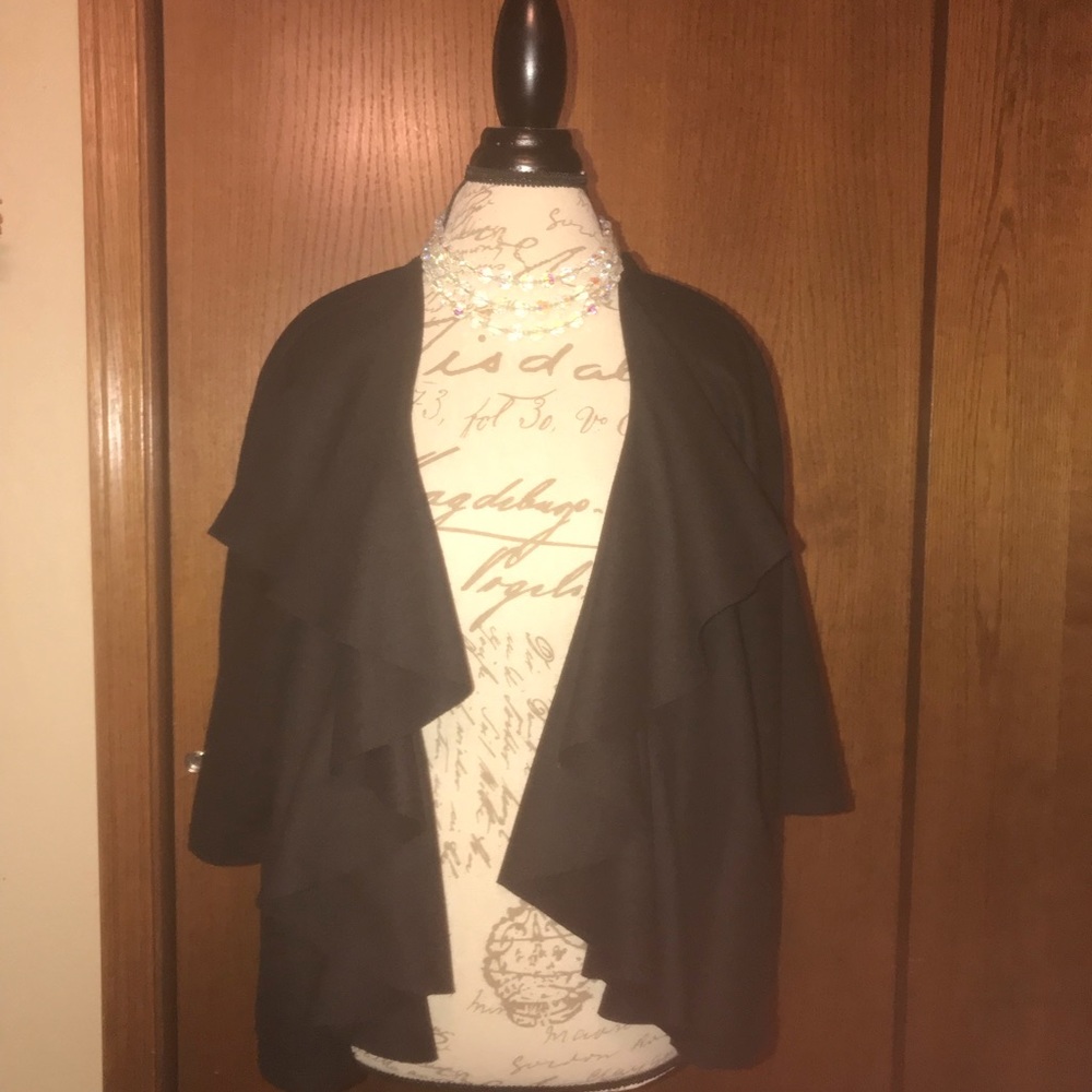 Vera Wang waterfall jacket.